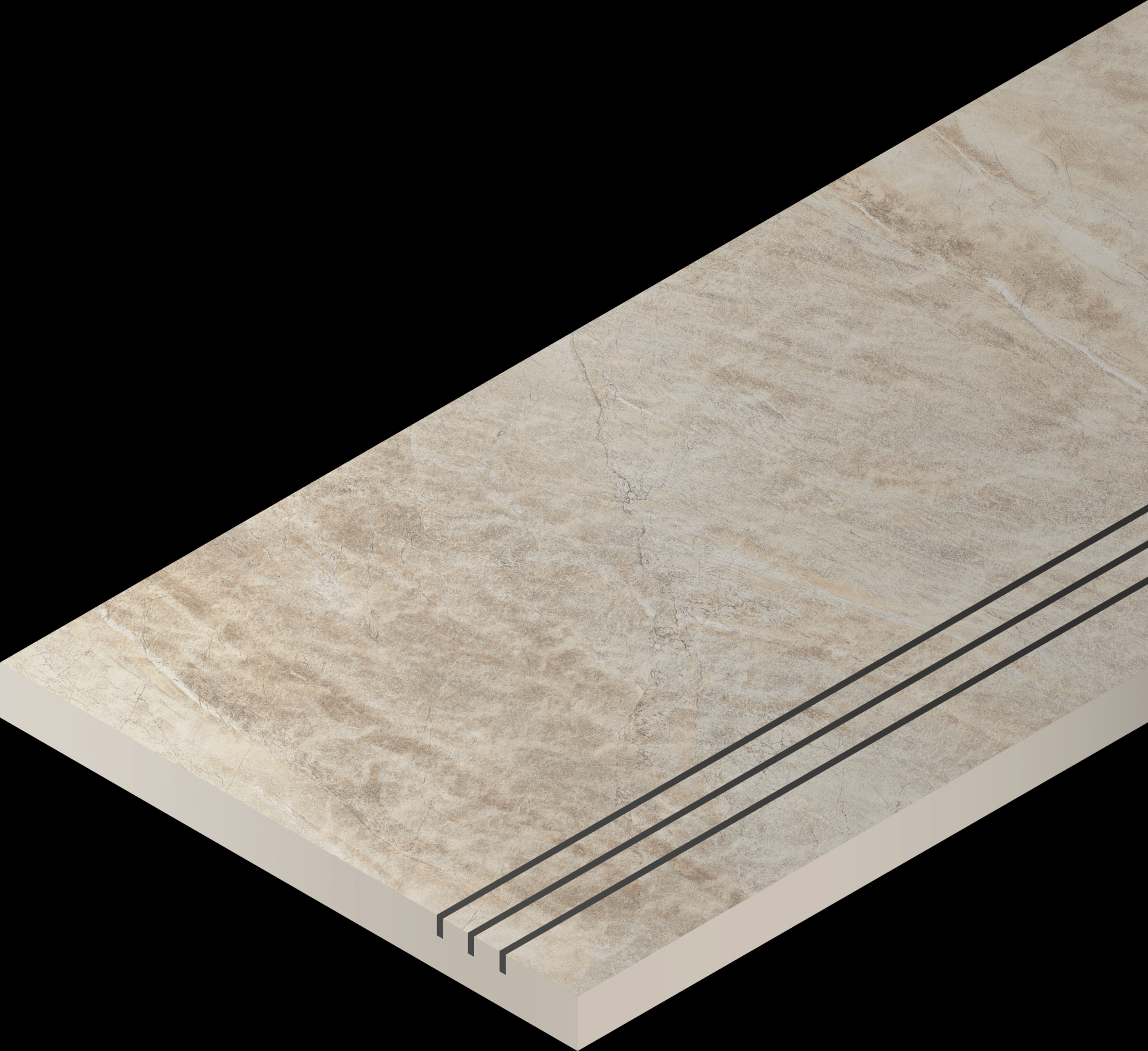 Керамогранит Италон Уайт Бортик 30X60 Грип Пр