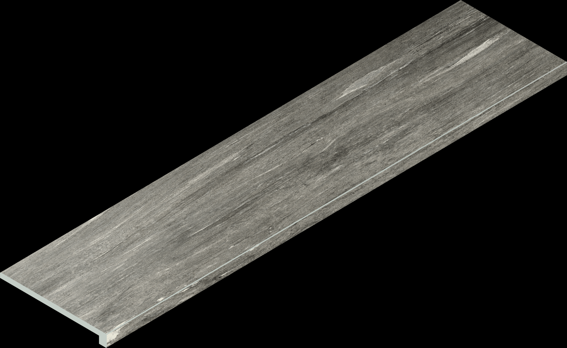 Керамогранит Италон Скайфолл Гриджио Альпино Ступень 120 Угловая Левая