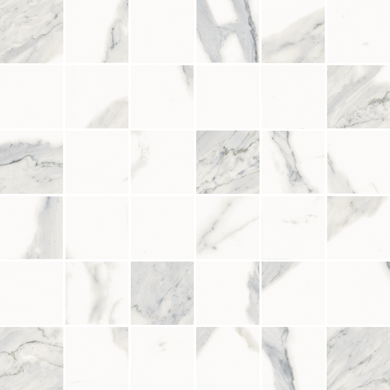 Керамогранит Италон Стелларис Статуарио Уайт Мозаика 30X30